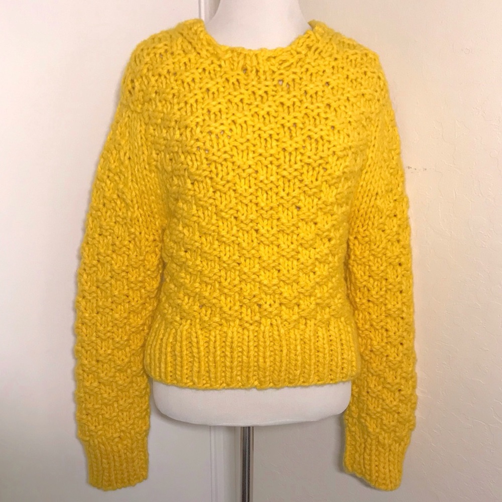 Lucky Brand Chunky Knit Crew Neck Sweater